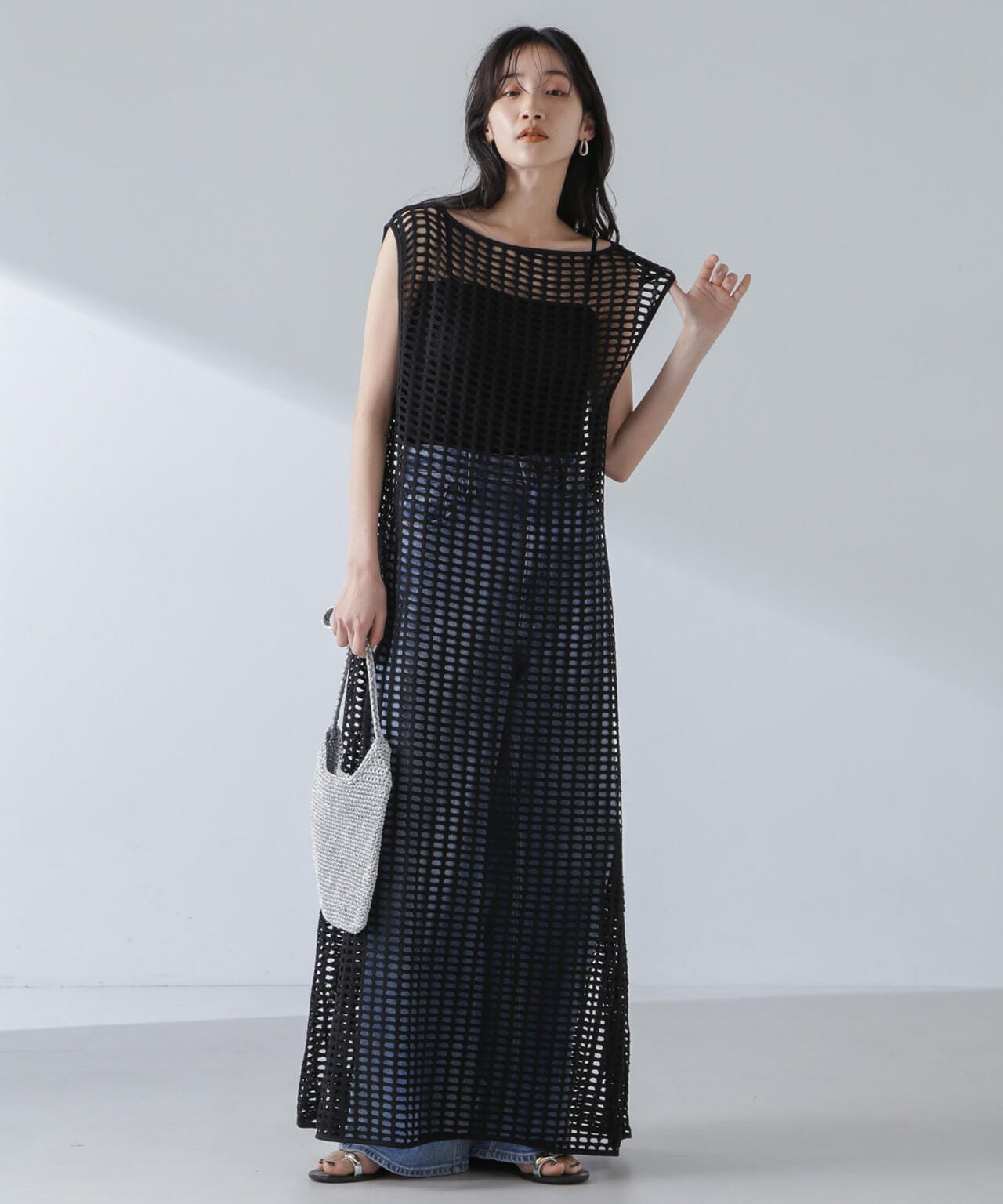 RITA ROW/Crochet straight long dress 6714119035