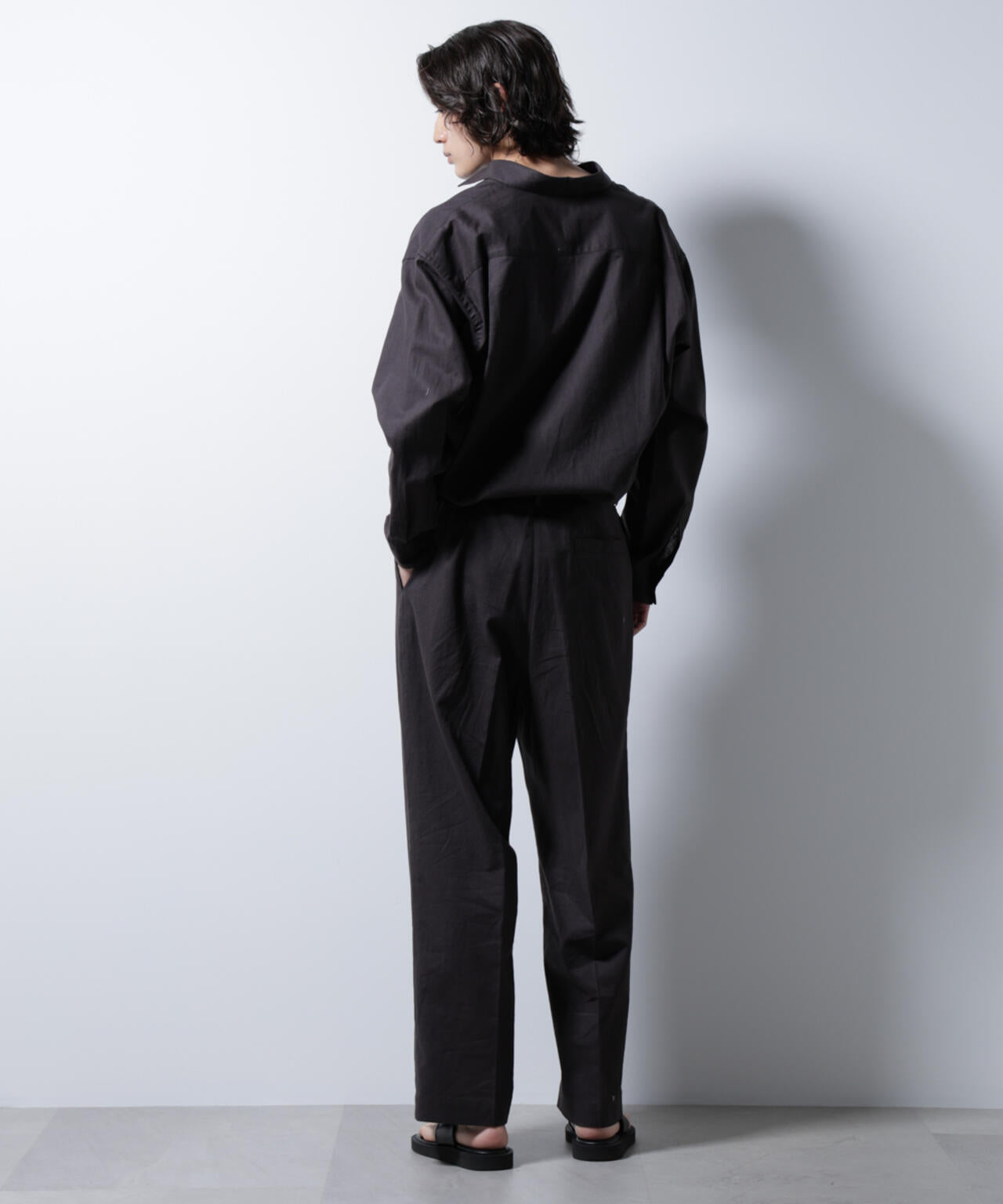 「BELGIUM LINEN FABRICS」リネンコットンレギュラーシャツ 6685120218