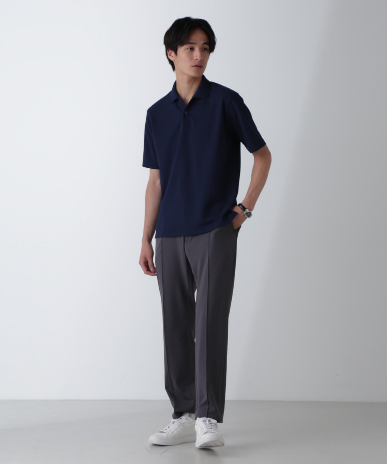 「N TROUSERS PREMIUM」AQUA RHYTHM(R)ストレッチパンツ(セットアップ可) 6684229203