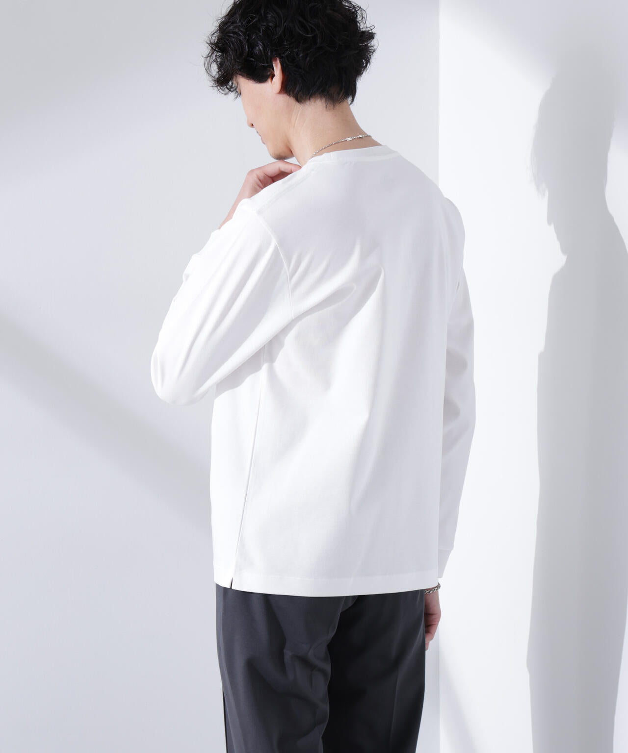 アンチスメル クルーネックTシャツ 長袖 6725123205