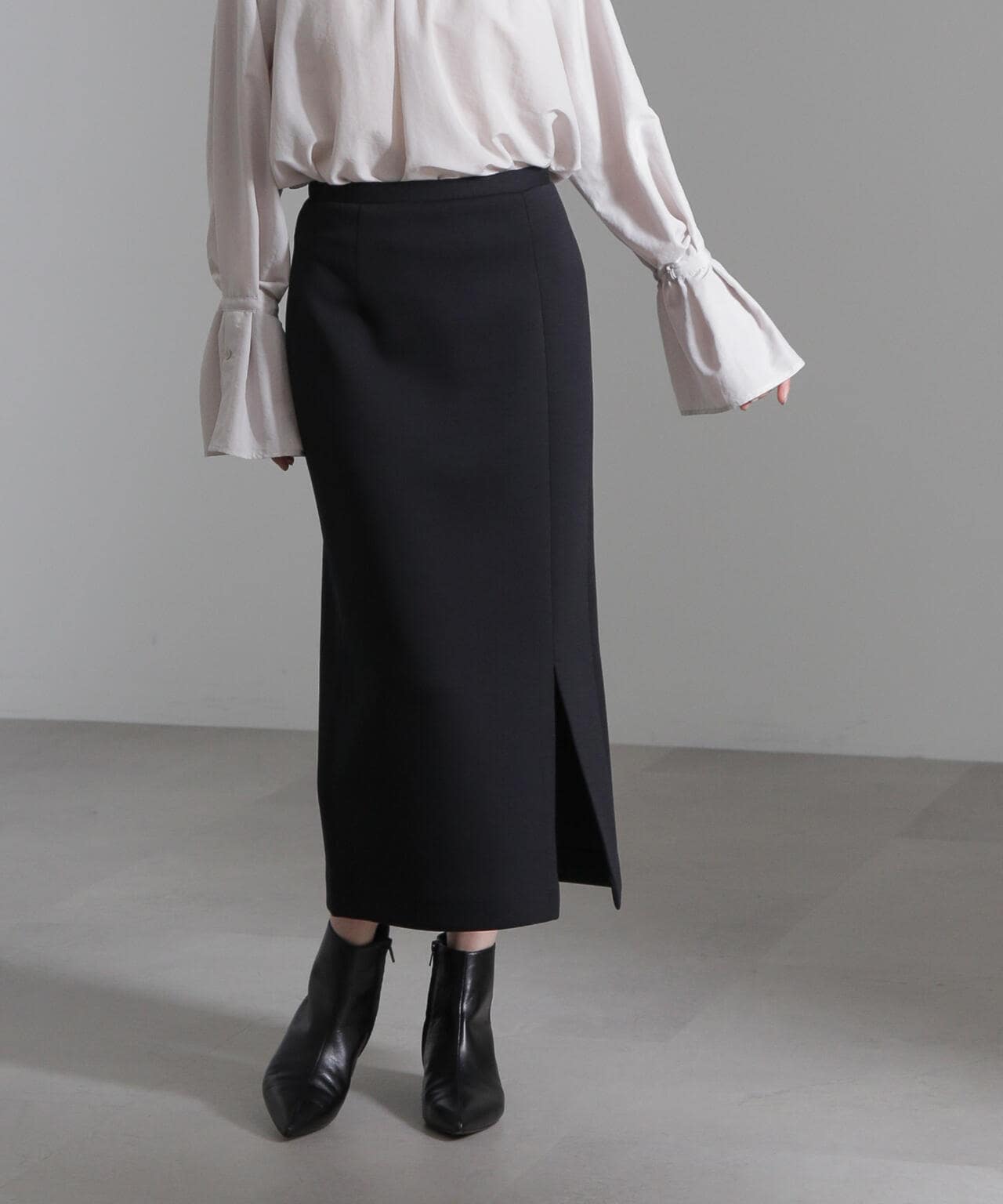 XU（エックスユー）の「【XU】pleats layered skirt（スカート