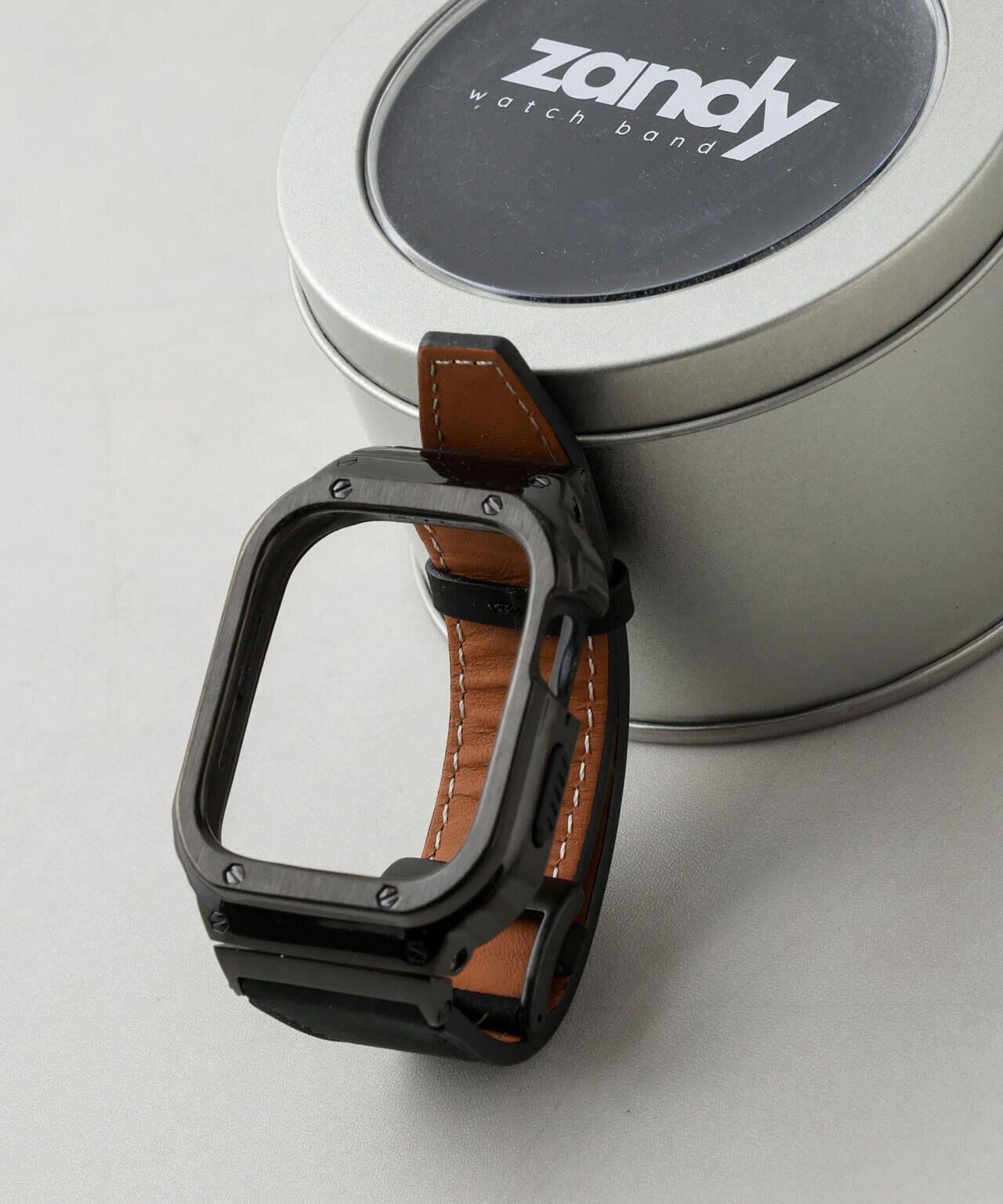 zandy/AppleWatch ステンレスケース＋レザーベルト 6724237206