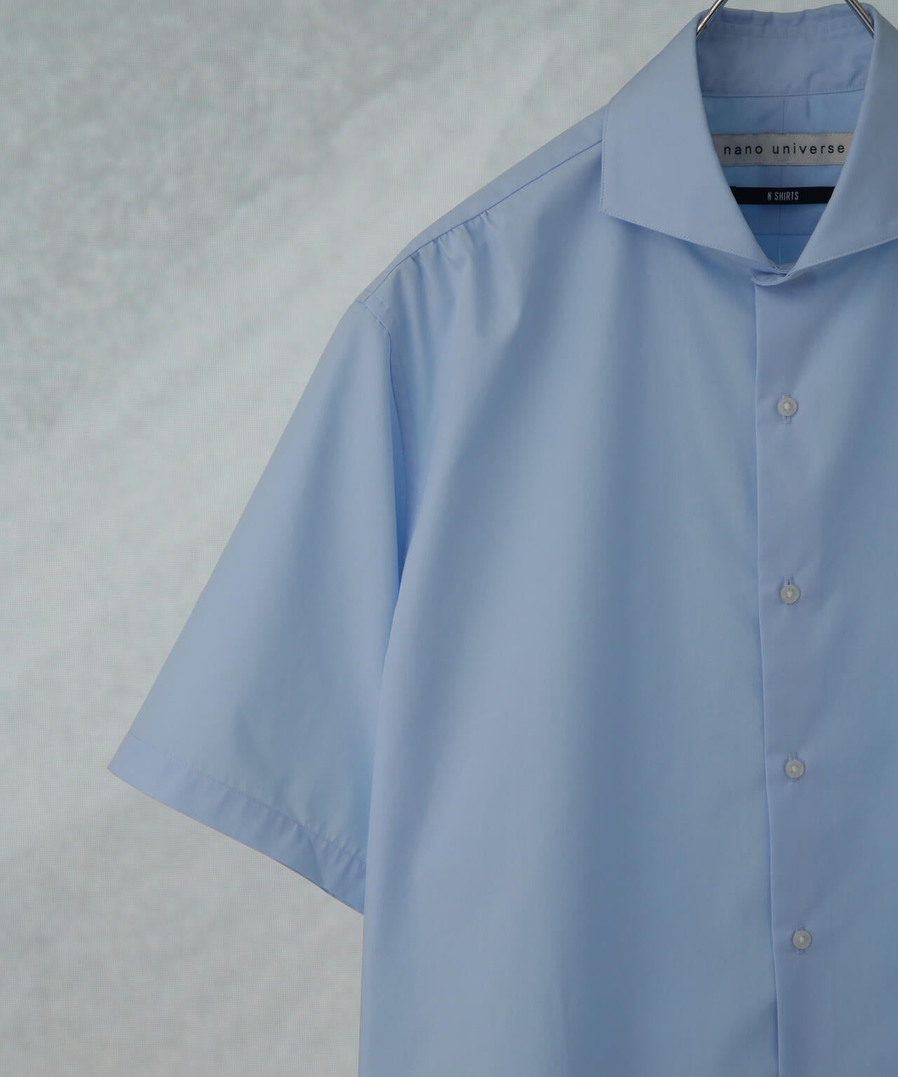 「N shirt」Anti Soaked(R)汗染み防止ホリゾンタルカラーシャツ半袖 6685121231