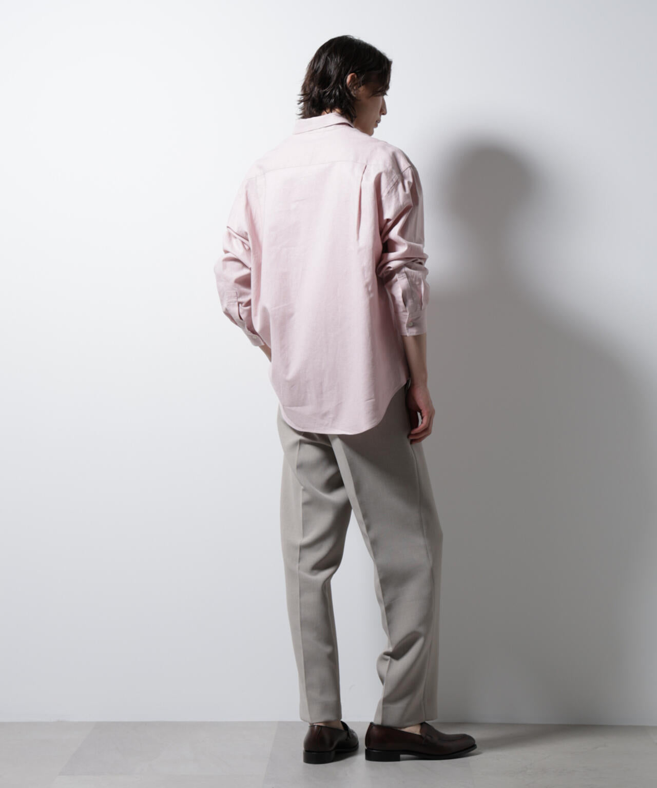 「BELGIUM LINEN FABRICS」リネンコットンレギュラーシャツ 6685120218