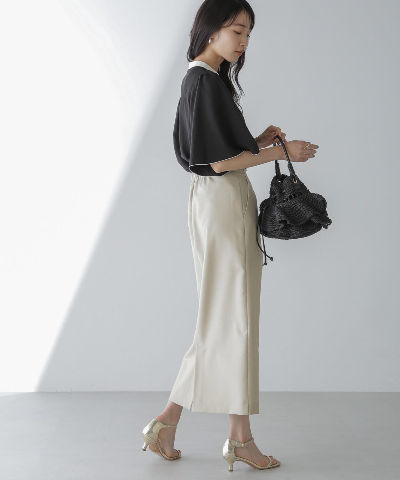 サスペンダー スカート 