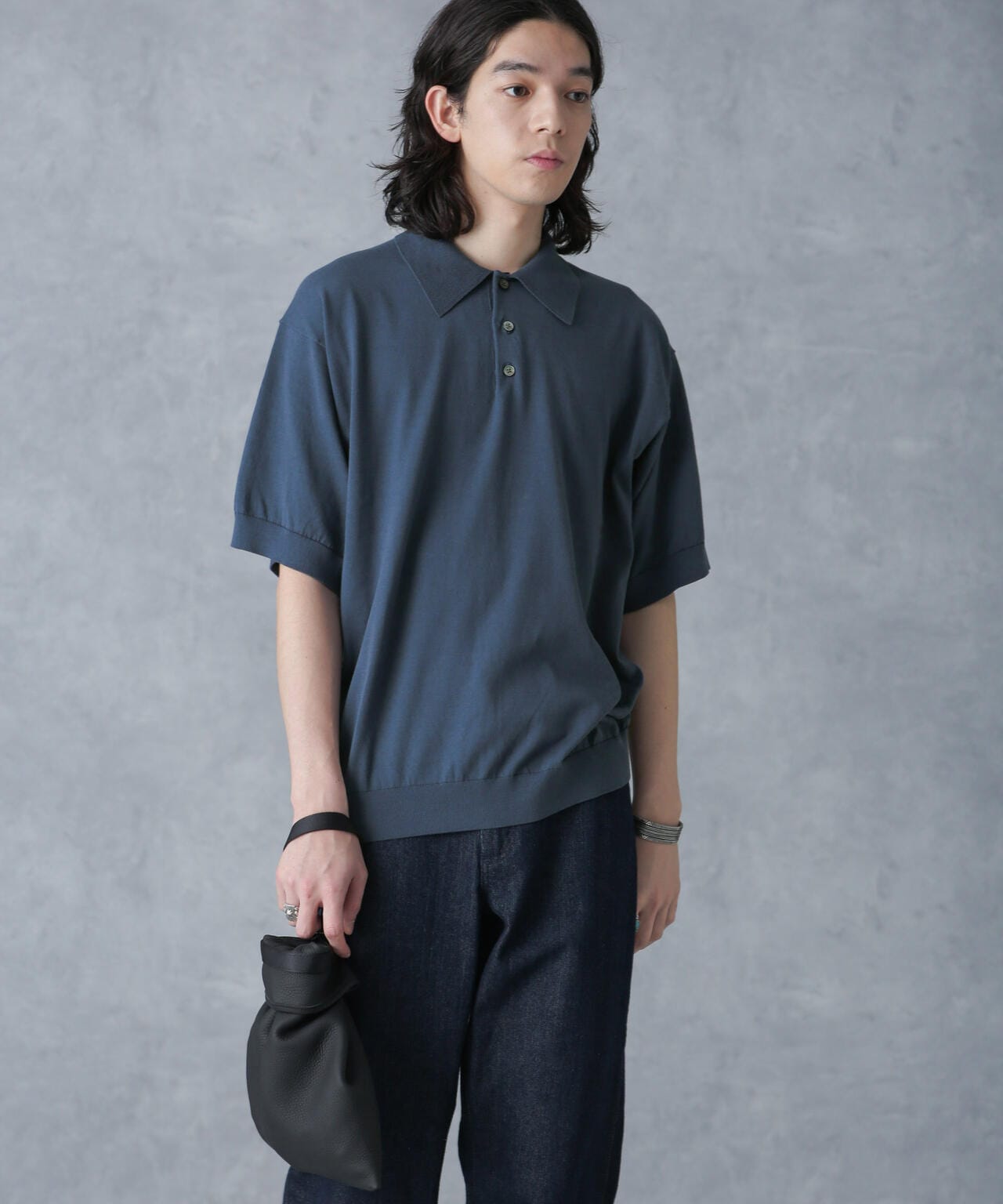 crepuscule/別注 S/S KNIT POLO 6704124027