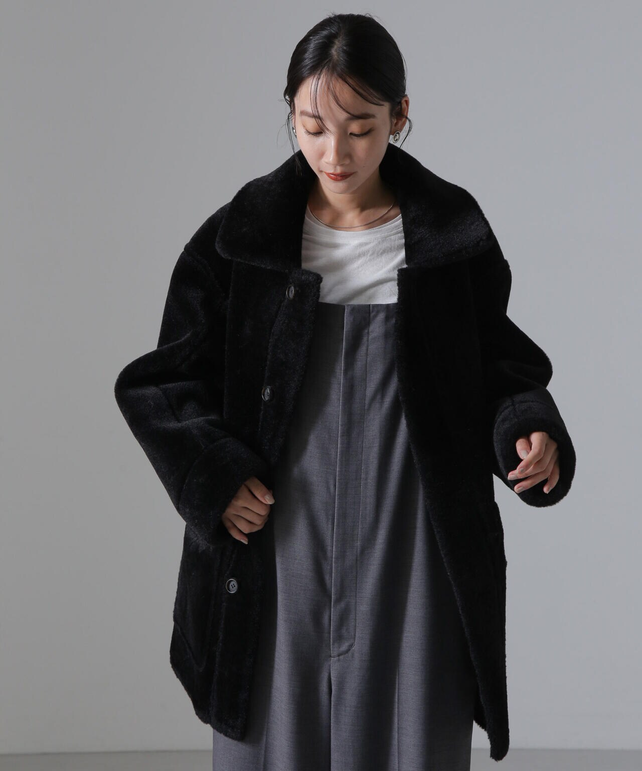 URBANCODE アーバンコード / フェイクスエード ファー リバーシブル  