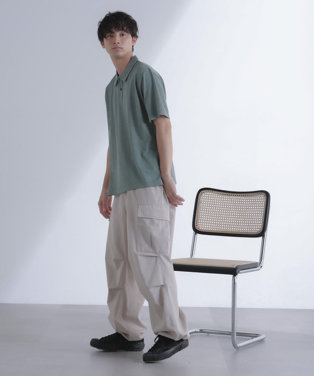 交編カノコポロシャツ 半袖 6724124218