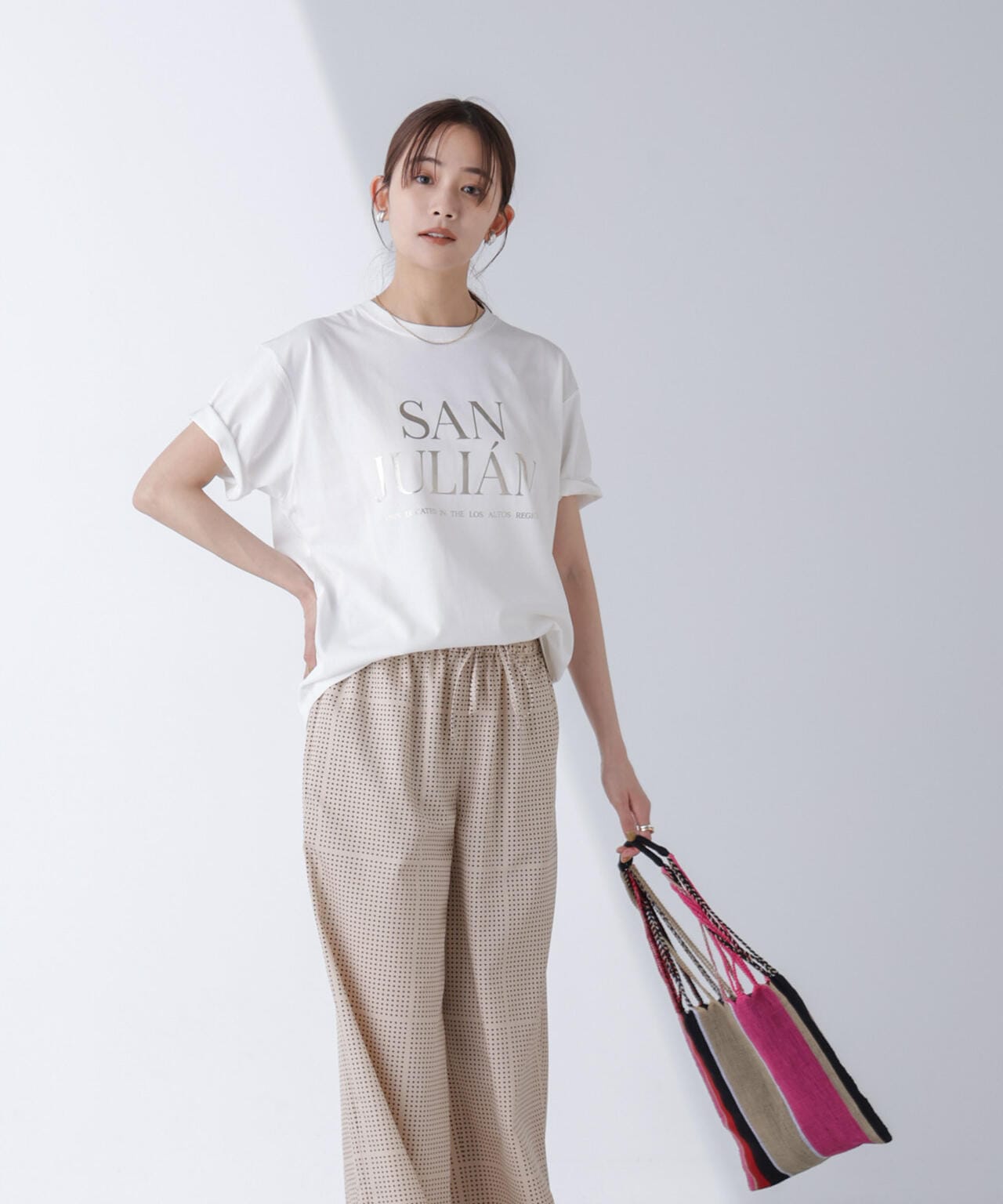 AtPARK ＆ DAILYWEAR / ドット プリント パンツ