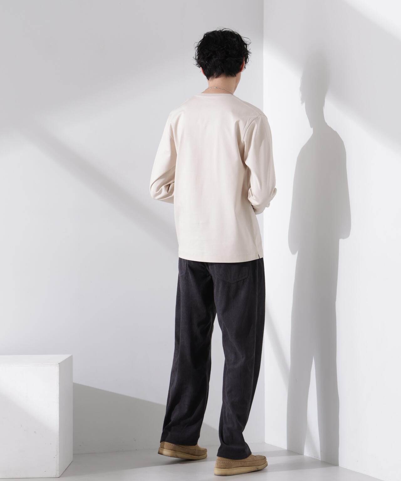 アンチスメル VネックTシャツ 長袖 6725123206