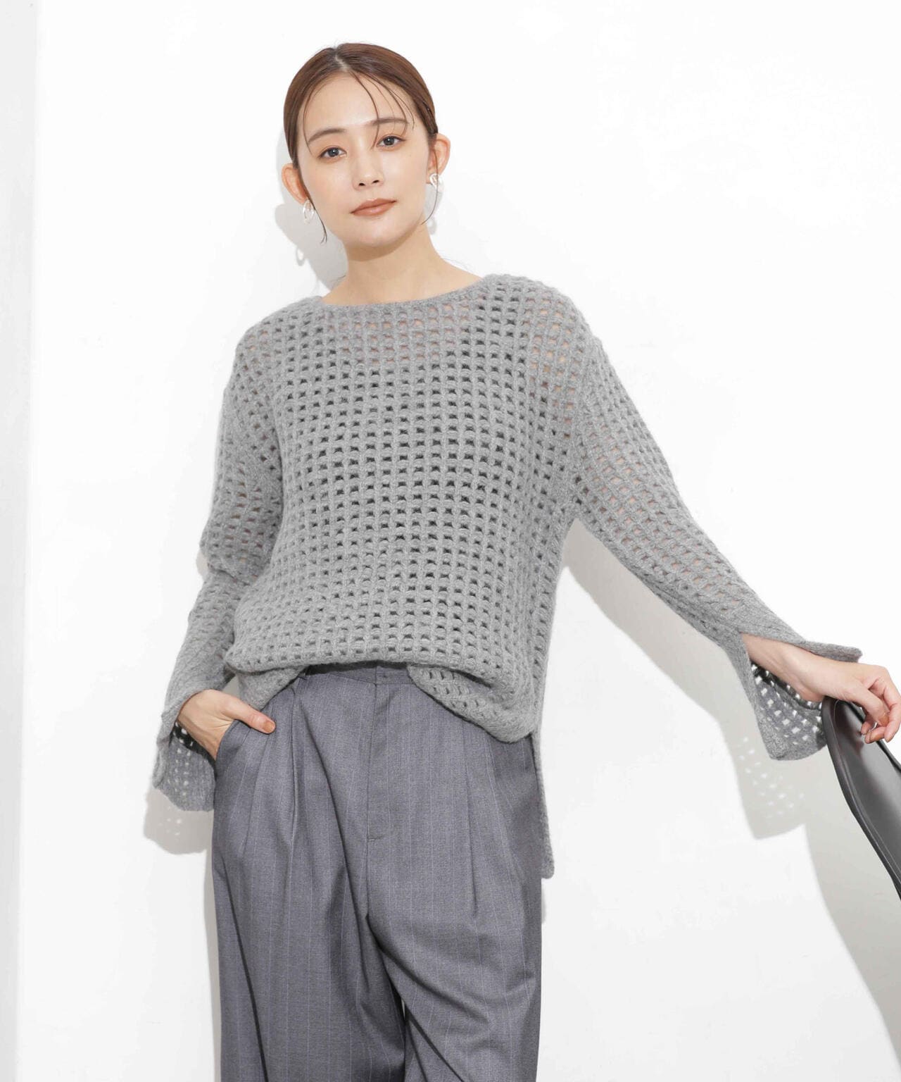 H.A.O/RJ Mesh Top ニット 6713222061