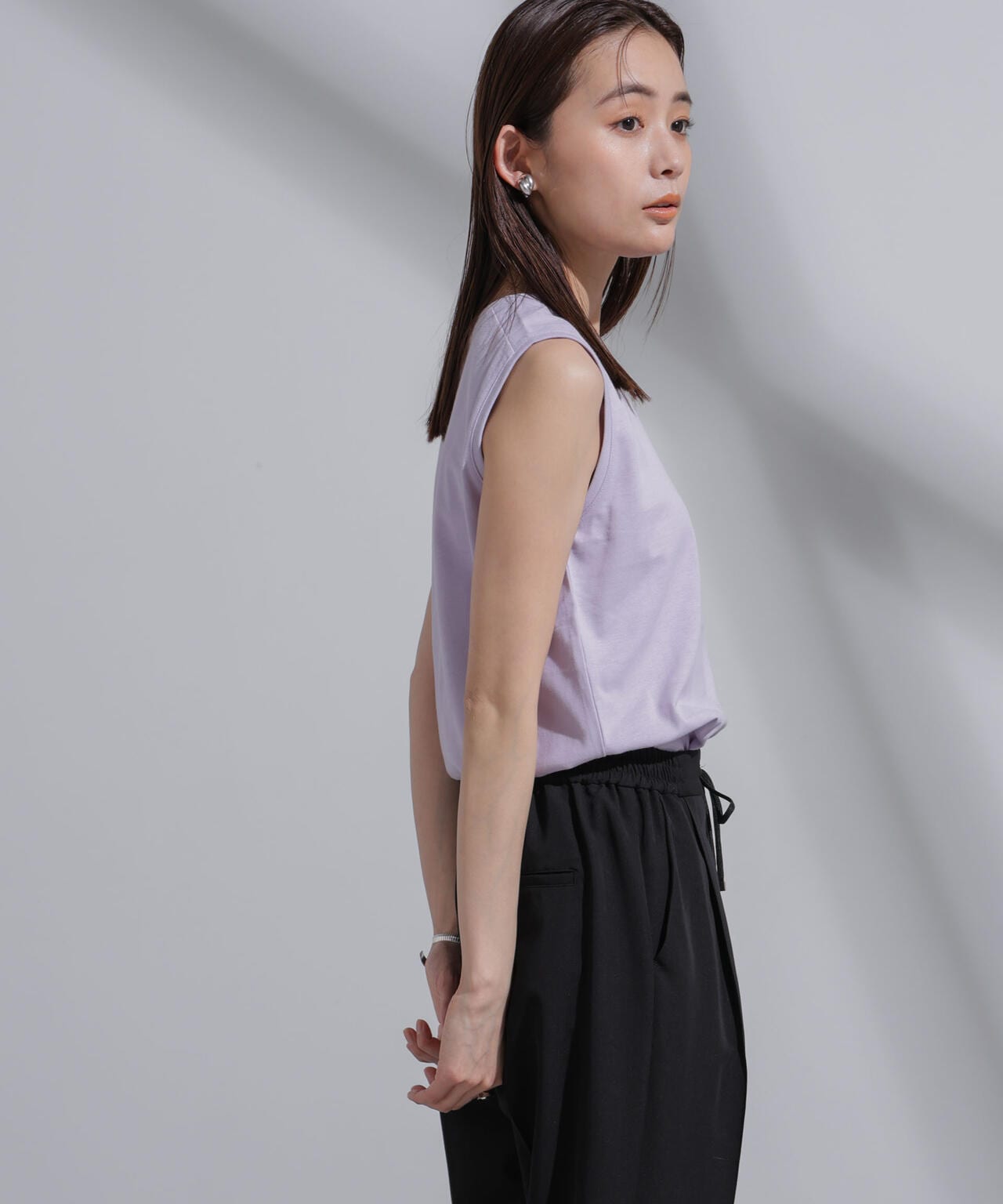 Anti Soaked(R)  汗染み防止 カラフルノースリTシャツ 6694124314