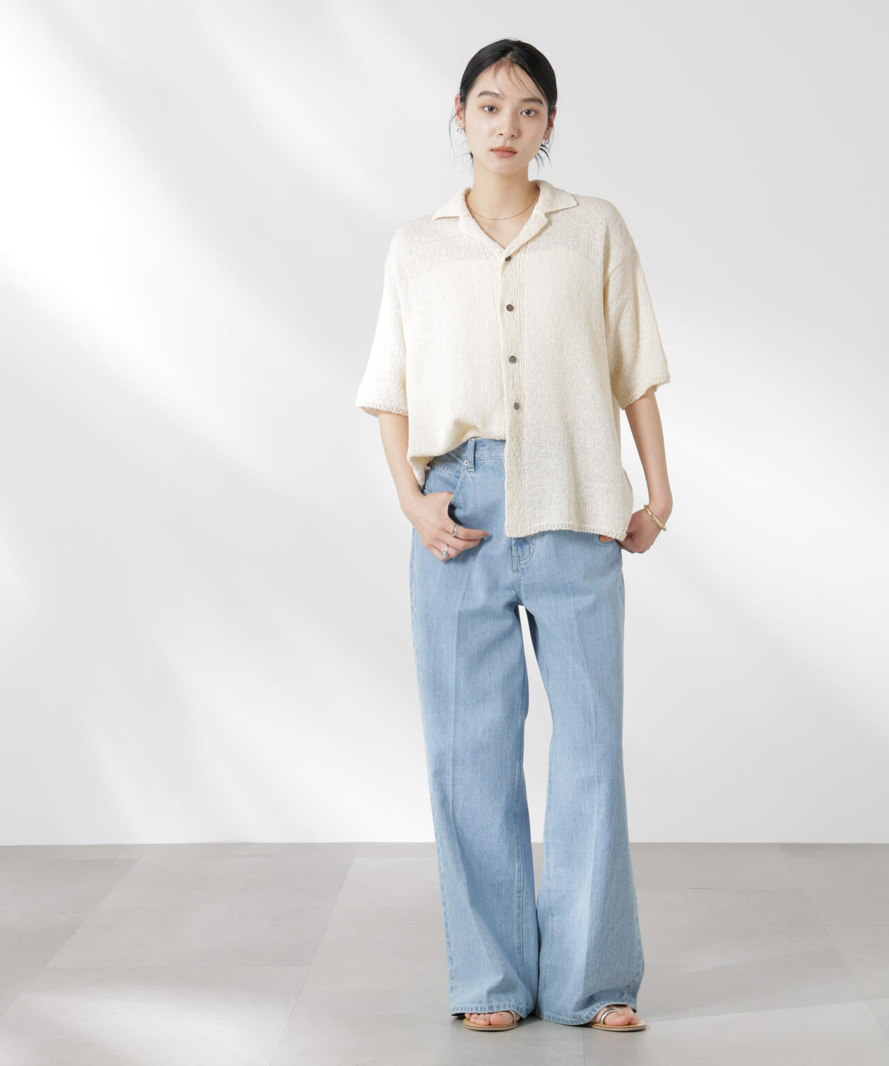 YONETOMI/GIMA SLUB KNIT  S/T 6715122019