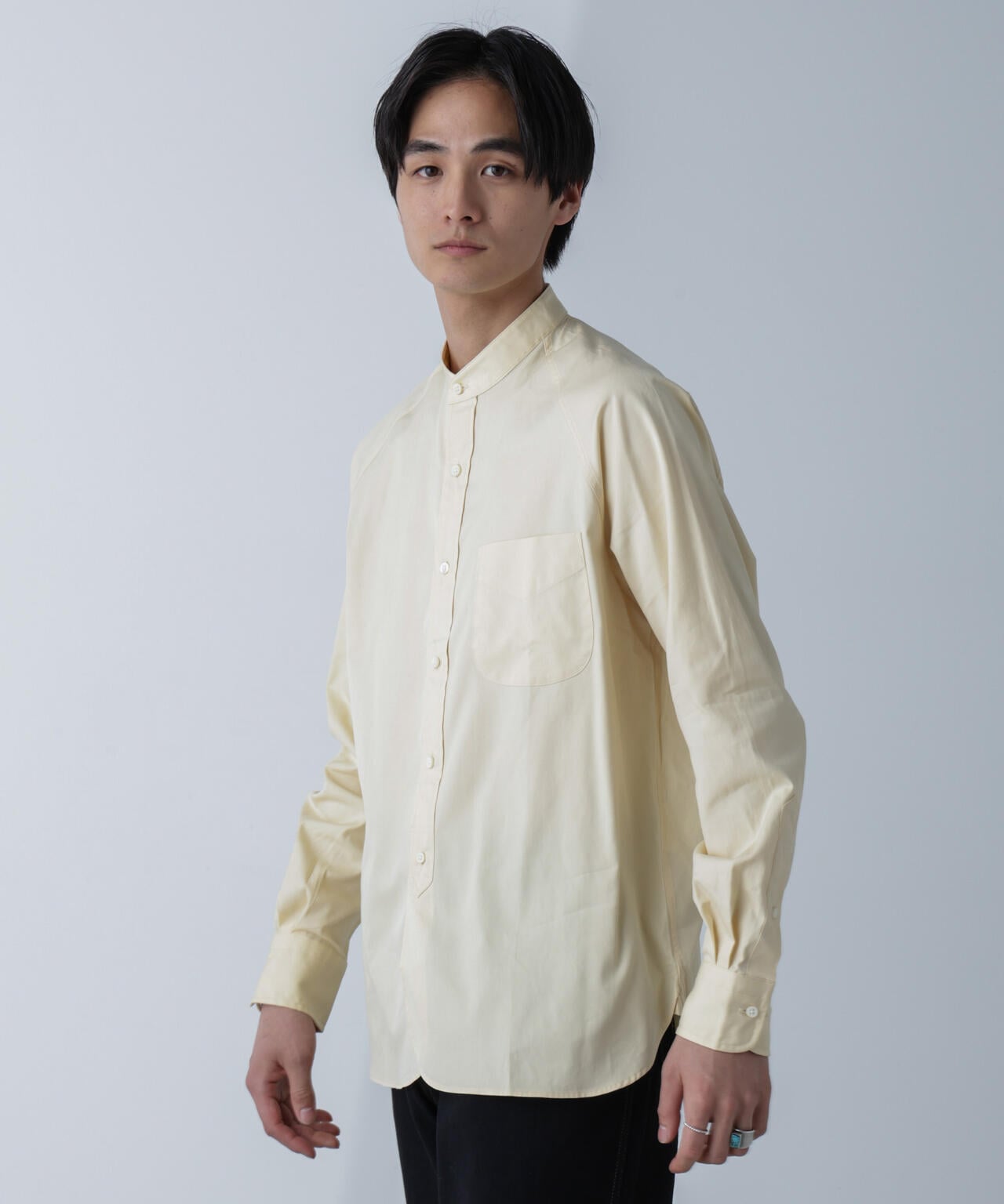 Scye/Oxford Grandad Collor Shirt 6704120095