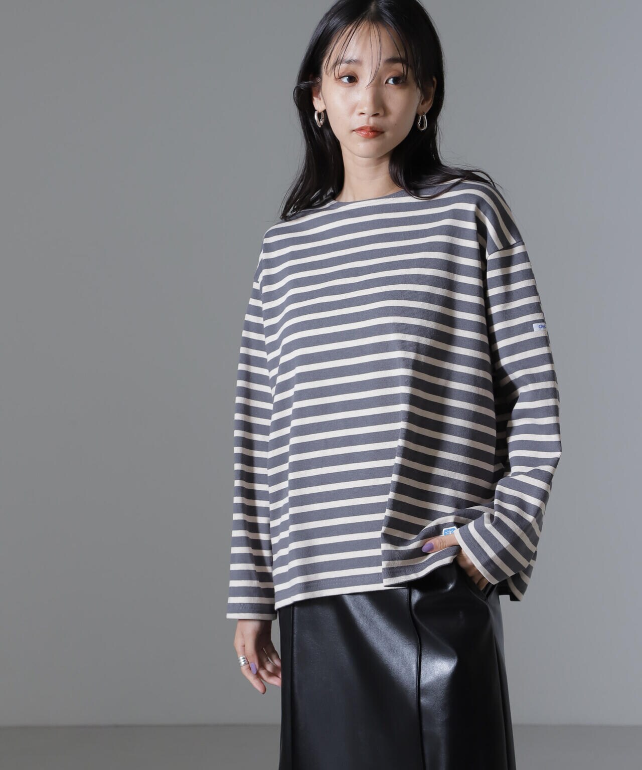 ORCIVAL / CREW NECK L/S PO クルーネック ロングスリーブ プルオーバー