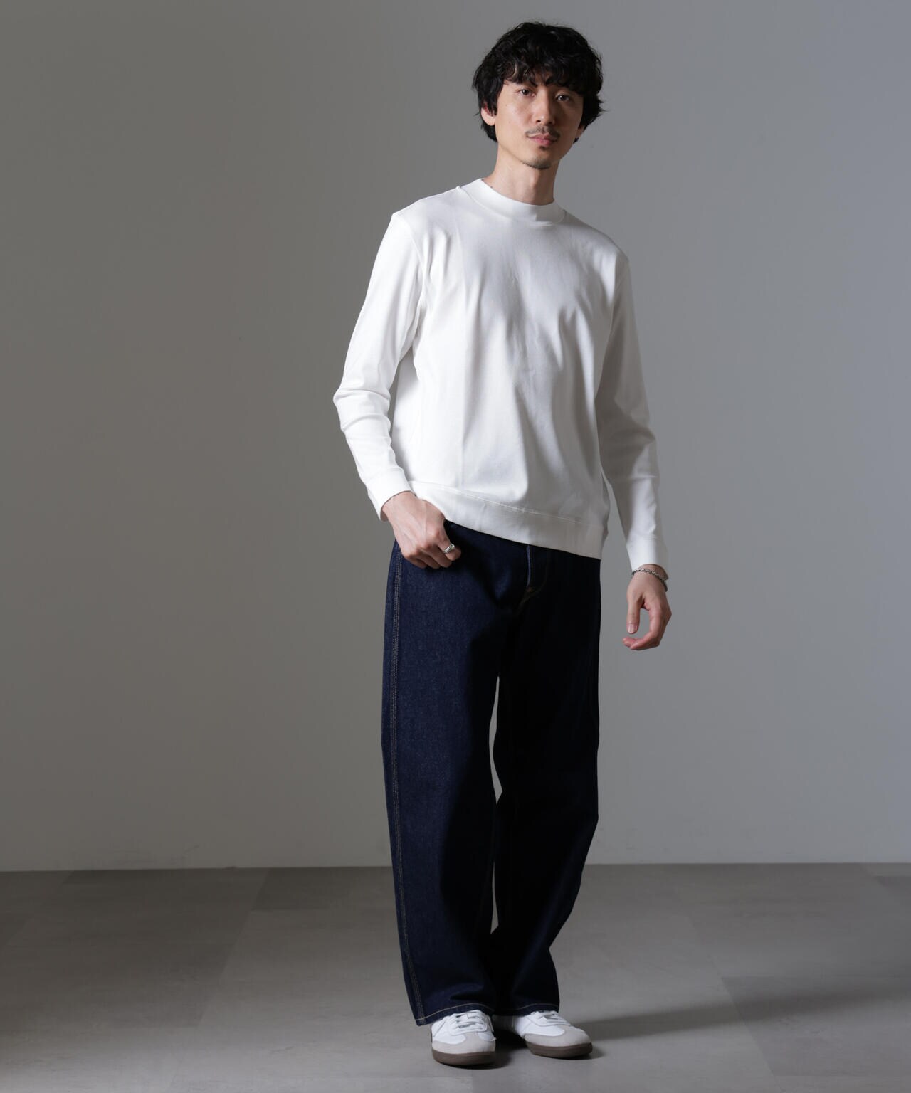 ｢FORMAL JERSEY｣モックネックカットソー長袖 6684223216