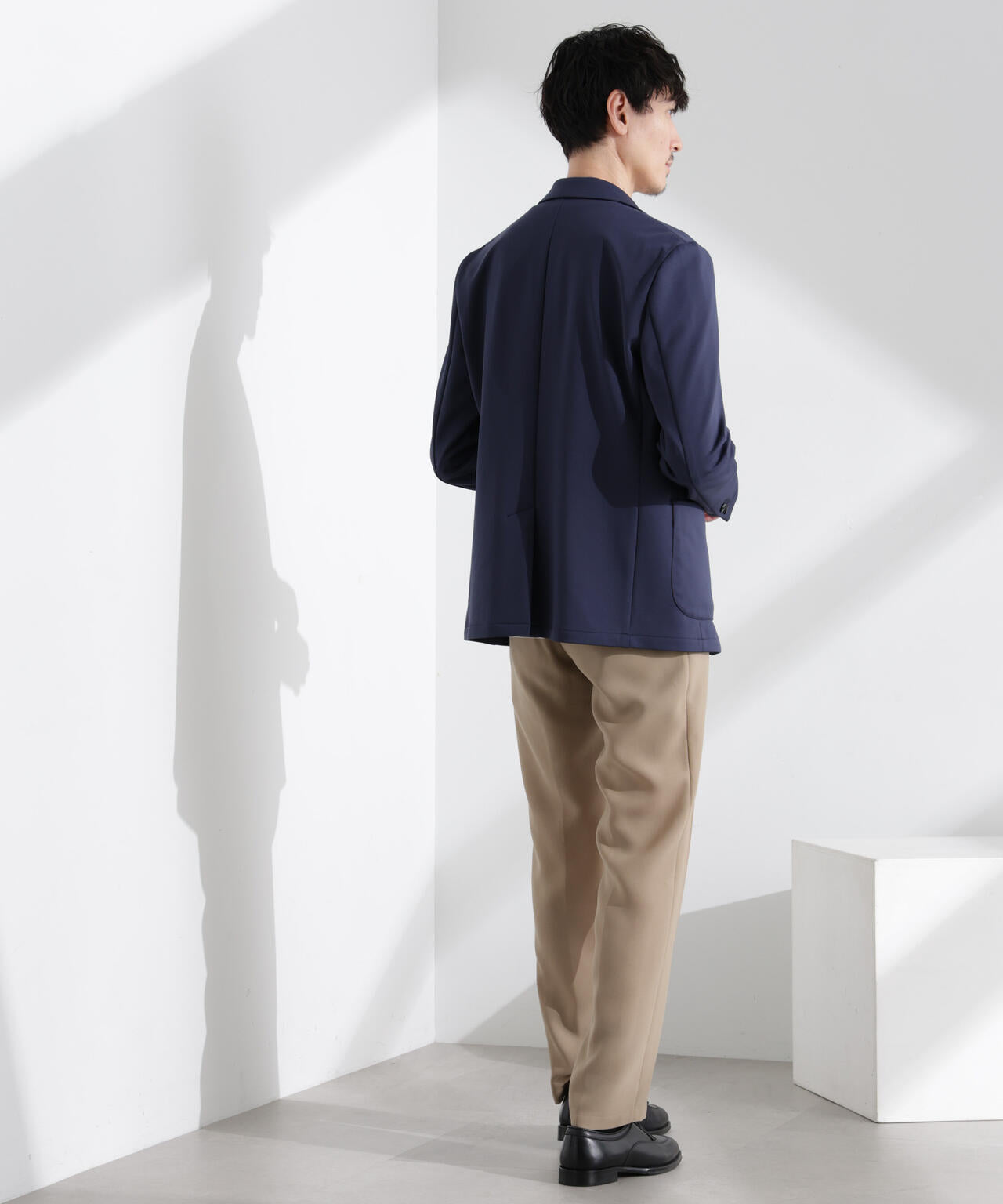 「N TROUSERS PREMIUM」強撚ピケストレッチパンツ(セットアップ可) 6685129201