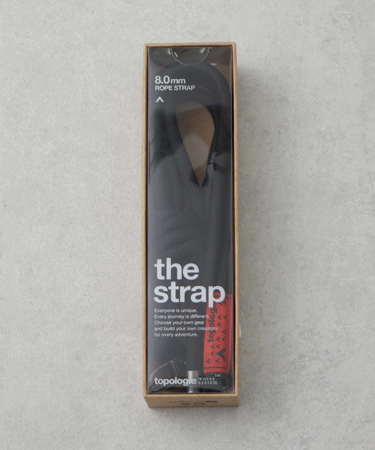 Topologie/8.0mm Rope Strap Black Solid 6705153023