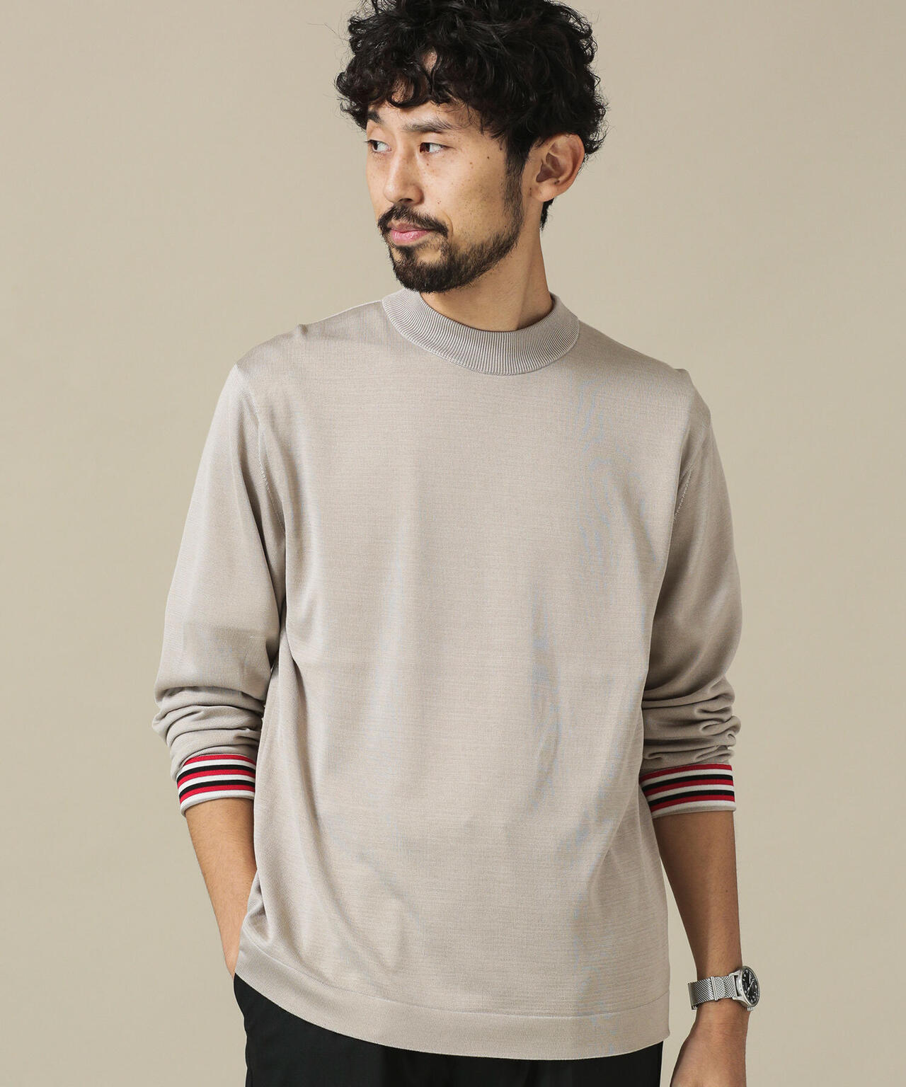 ［JAL×AXF×NU］シルクモックネックJAPANニット 6681222024