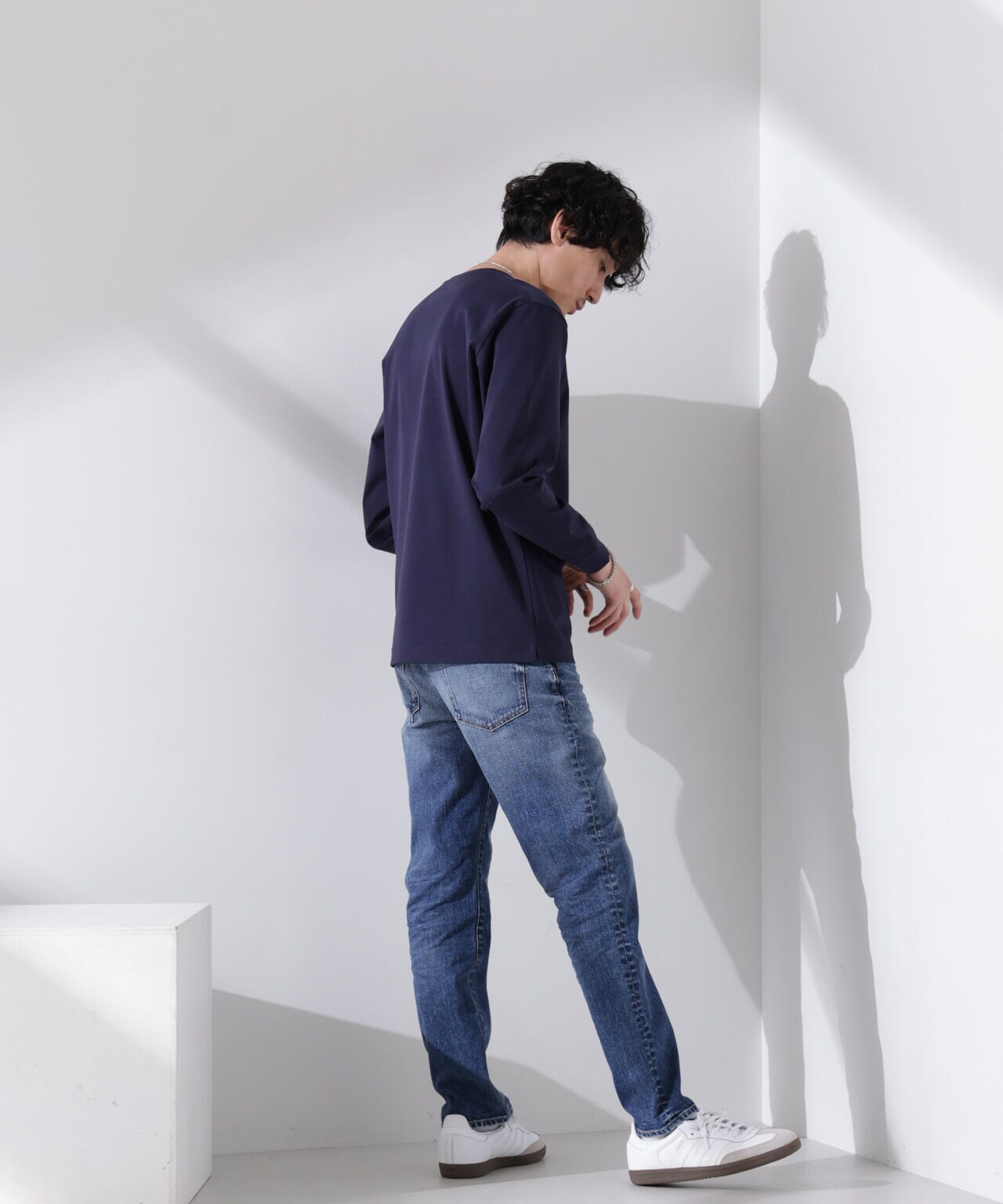 アンチスメル VネックTシャツ 長袖 6725123206