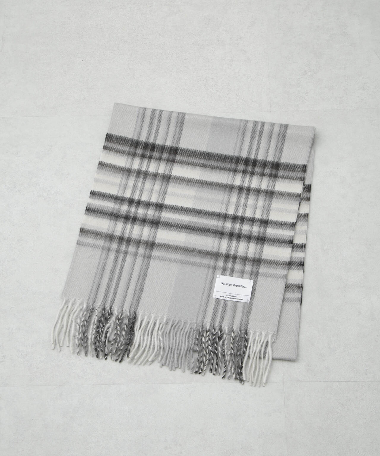 The Inoue Brothers/Brushed Scarf Check 6704241062