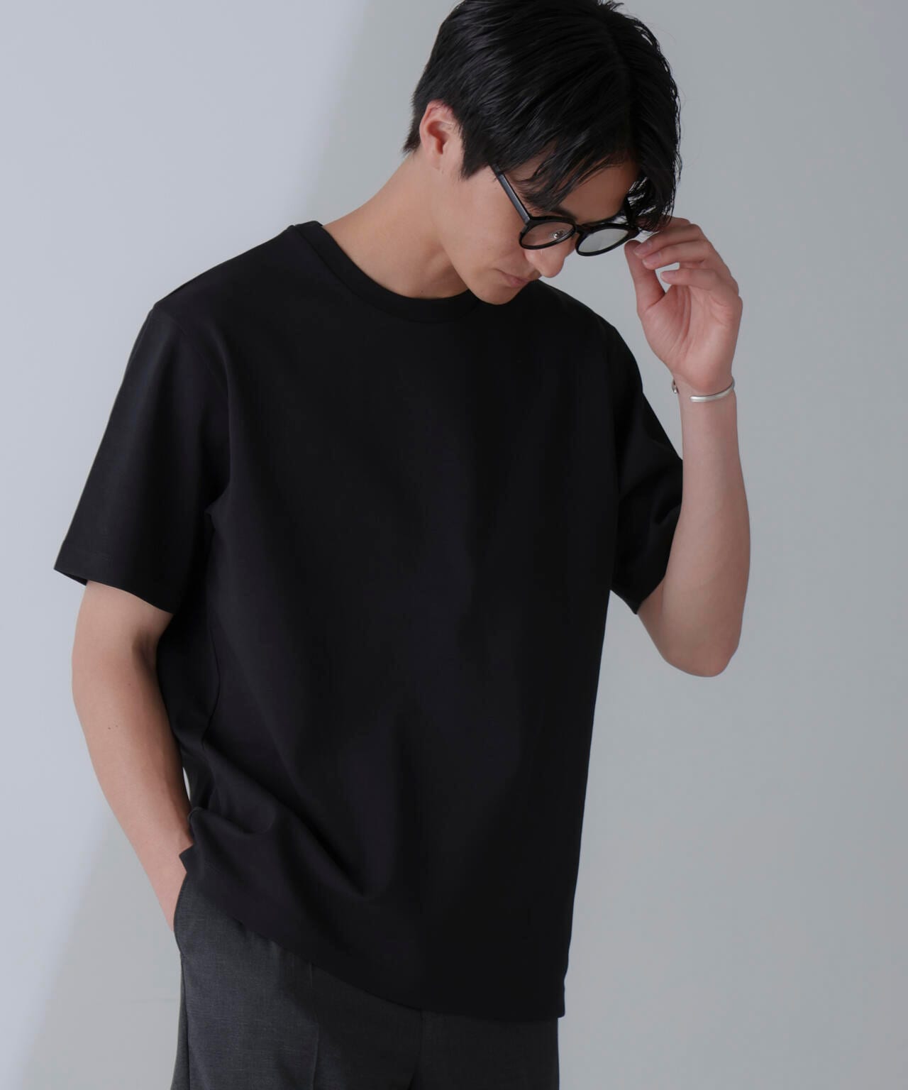 ダブルスムースクルーネックＴシャツ 半袖 6724124231