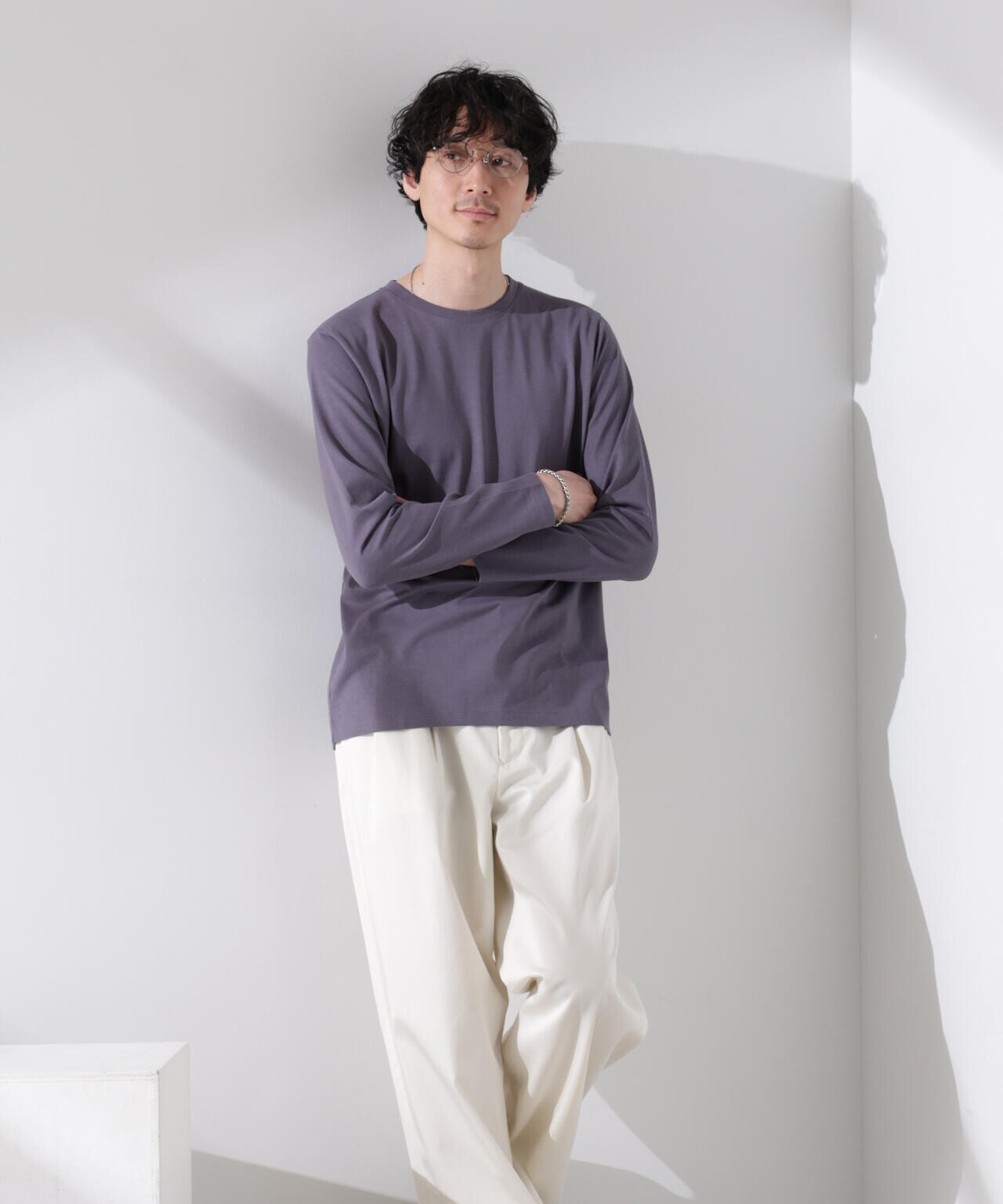 【大人気シリーズ】Anti Soaked(R)汗染み防止 クルーネックTシャツ 長袖 6685123201