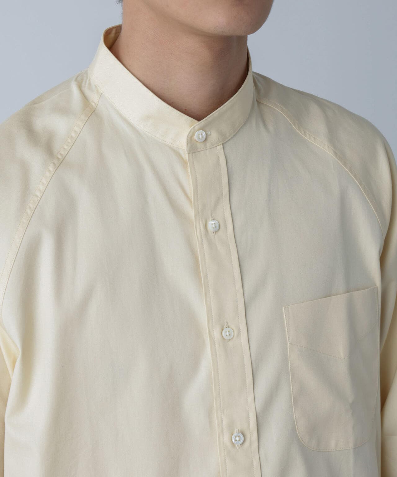 Scye/Oxford Grandad Collor Shirt 6704120095