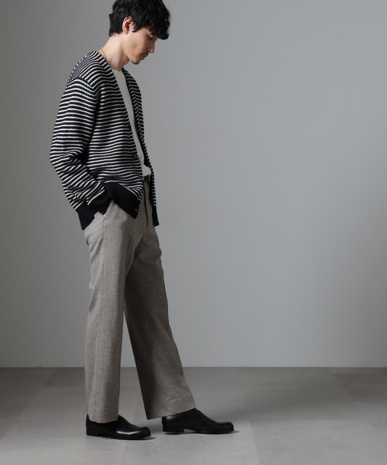 ツイードテーパードパンツ(セットアップ可) 6684227228