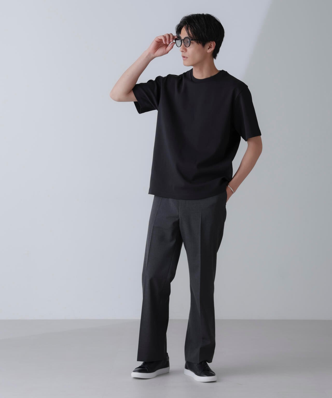 ダブルスムースクルーネックＴシャツ 半袖 6724124231