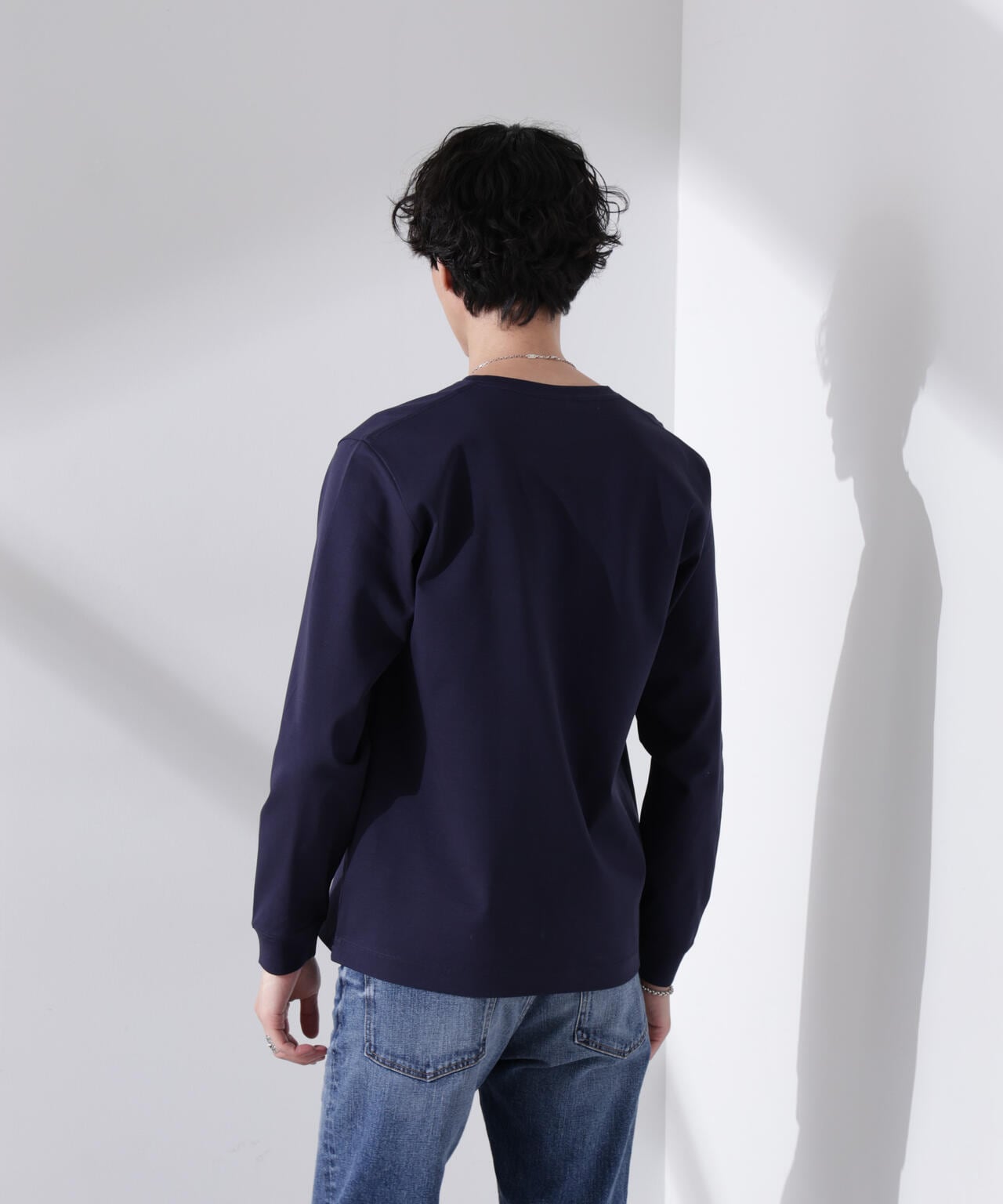 アンチスメル VネックTシャツ 長袖 6725123206