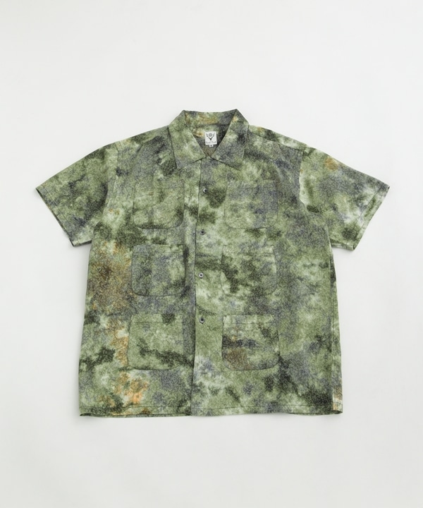 【公式/ナノ・ユニバース】S/S 6 Pocket Shirt -Uneven dye 5000円以上送料無料【South2 West8】