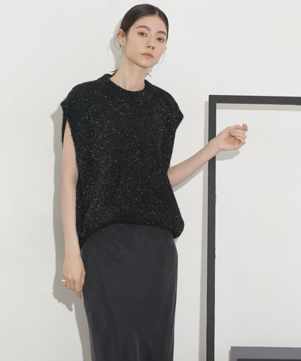 【公式/ナノ・ユニバース】Nylon Knit Vest 5000円以上送料無料【NOMA t．d．】